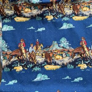 Cowboys Night Cows Alexander Henry‎ Cotton Fabric